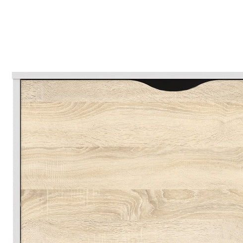 Oslo Sideboard - Large - 3 Drawers 2 Doors in White and Oak
